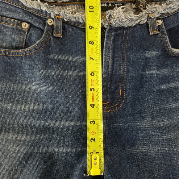 Express Jeans Juniors Size 5 Mid Rise Womens Flared Medium Wash Blue Denim - Picture 4 of 15